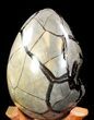 Septarian Dragon Egg Geode - Black Crystals #37125-3